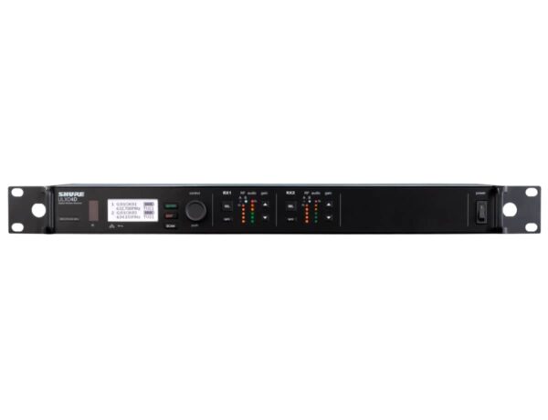 Shure ULXD4D K51 Doppelempfänger Vorderseite zum Mieten