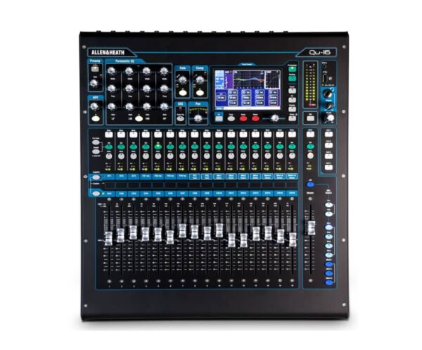 Allen & Heath Qu-16 Digitalmischpult Vorderansicht zum Mieten