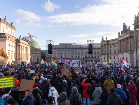 LAV Referenz Mutig, Menschlich, Miteinander Demonstration